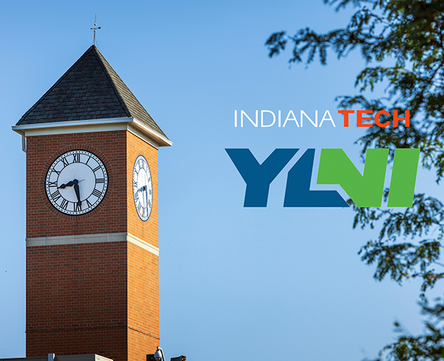 indiana tech and YLNI logos locked up