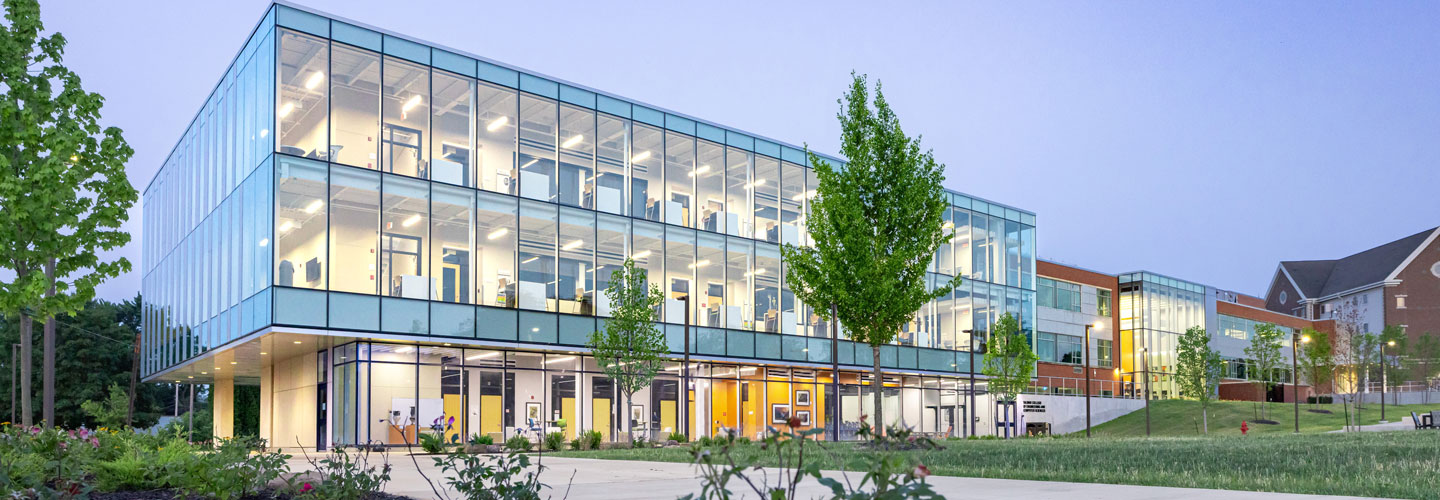 Zollner Engineering Center, home of the Talwar College of Engineering and Computer Sciences